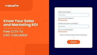 Customer Life Time Value to Customer Acquisition Cost Ratio Calculator  Sales amp Marketing ROI [upl. by Ile]