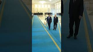 Xi Attends in Welcome Ceremony at Kazakhstan Presidential Palace [upl. by Amund]