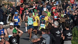 Athlétisme  plus de 70 000 coureurs attendus au Marathon dAthènes [upl. by Eilla]