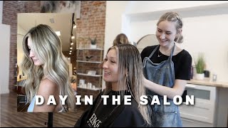 SALON DAY IN MY LIFE HAIRSTYLIST EDITION  Reiley Collier [upl. by Ackerman]