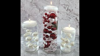 1588 Stunning Christmas Centerpiece Pearls amp Floating Candle [upl. by Arvonio]