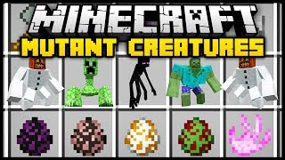 Minecraft MUTANT CREATURES MOD Mod Showcase [upl. by Gilliam648]