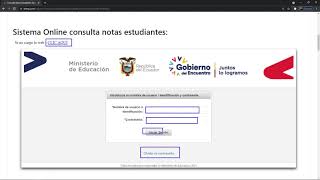 Consulta Notas Estudiantes EducarEcuador Online Carmenta httpsaelyexcomb35 [upl. by Kinsley]