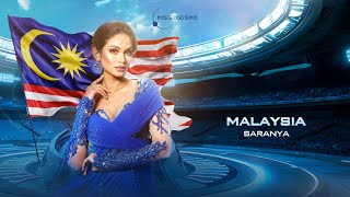 SARANYA  INTRODUCTION VIDEO  MISS COSMO MALAYSIA 2024 [upl. by Naitsirk]