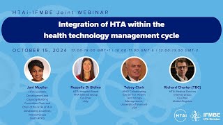 Integration of HTA within the health technology management cycle [upl. by Evvy312]