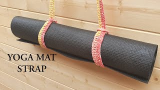 Crochet Strap for Yoga fitness mathowto [upl. by Ettenej154]