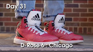 Adidas DRose 6 Boost  Chicago Home Detailed Look and Review [upl. by Nyrraf]