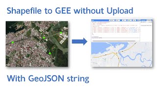 Add Shapefile to Google Earth Engine without Upload  GeoJSON [upl. by Aihpos]