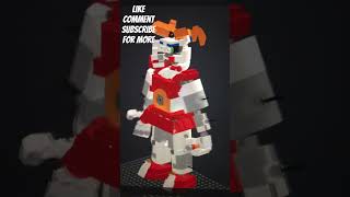 Lego FNAF Sister location Circus Baby faceplate show off [upl. by Larrad740]