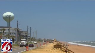 A1A seawalls under construction to protect roads [upl. by Aribold458]