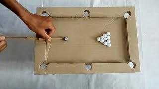 How to build a pool table from cardboard [upl. by Ettenwad]