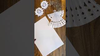 DIY Papierengel aus DINA4Blatt Weihnachtsdeko in Minuten 🎄 [upl. by Luisa]