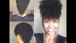 Natural Hair Style Frohawk Tutorial [upl. by Swec]