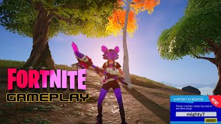 I DOMINATED Fortnites MOUNTAIN with Midnight Skys Skin mightynebula6 [upl. by Velma]