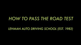 HOW TO PASS YOUR ROAD TEST NY [upl. by Dyl758]