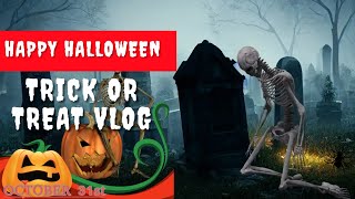 Trick Or Treating Vlog  I MET SOURKINGDREW [upl. by Jamima]