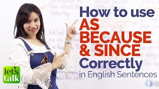 Using AS SINCE amp BECAUSE correctly in English sentences – Free English Grammar Lessons Online [upl. by Itnahs703]