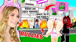 We TRAPPED Our BULLIES In Our House And SET THEM ON FIRE In Brookhaven Roblox [upl. by Bertero859]