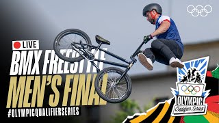 🔴 LIVE BMX Freestyle Mens Finals  OlympicQualifierSeries [upl. by Gilbertson625]