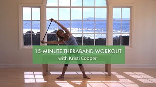 15Minute Pilates Workout with Exercise Band  Kristi Cooper  Pilates Anytime [upl. by Kristof]