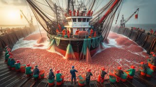 The Secret of Massive Shrimp Hauls  How Fishermen Catch Billions Fish in a Single Sweep [upl. by Aroel9]