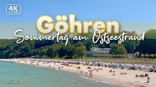 Sommertag auf der Promenade von Göhren  Rügen Urlaub 2022 4K Walk [upl. by Aiuqat]