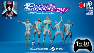 Live Sociable Soccer 24 The Lab Video Game TV [upl. by Siradal]