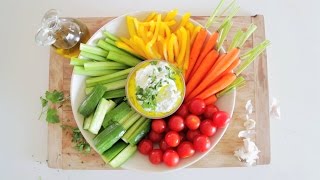 Rainbow Crudité Claire Thomas of The Kitchy Kitchen [upl. by Estell180]