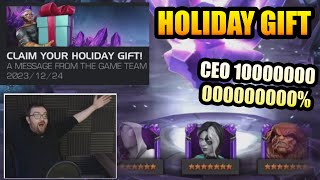 Holiday Gift 7 Star Crystal Opening 2023  INSANE CLUTCH CEO PULL  Marvel Contest Of Champions [upl. by Gnouc]