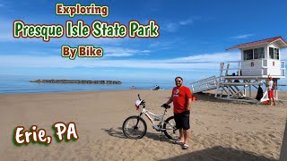 Exploring Presque Isle State Park By Bike  Erie PA [upl. by Poucher742]