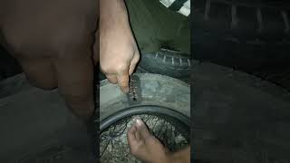 Tyre Side Cut Repair Tyre me silai kaise kare shorts [upl. by Niffirg320]