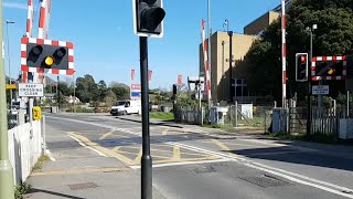 Lymington Town Level Crossing Hampshire [upl. by Tati563]