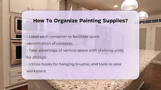 How To Organize Painting Supplies  CountyOfficeorg [upl. by Eiramanad331]