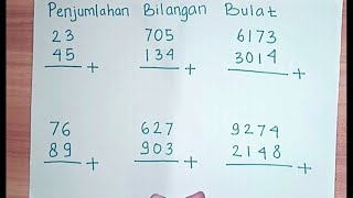 Belajar Matematika SD  Penjumlahan Bilangan Puluhan Ratusan dan Ribuan [upl. by Ellita]