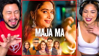 MAJA MA Trailer Reaction  Madhuri Dixit Gajraj Rao Barkha Singh Srishti Shrivastava [upl. by Ettenuj]