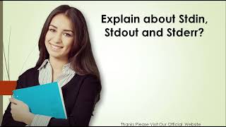 Explain about Stdin Stdout and Stderr [upl. by Ahoufe]