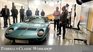 Unveiling Lamborghini Legends A Danish Special with Iain Tyrrell  Tyrrells Classic Workshop [upl. by Nylyrehc769]