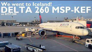 Fulfilling out Travel Bucketlist in Iceland  DL 260 MSPKEF on B757200 on Economy [upl. by Aniras252]