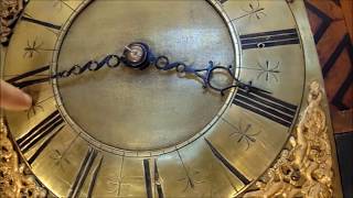 One Of The Earliest Grandfather Clocks Ever Made  1690 William Clement English Longcase Clock [upl. by Ayim518]