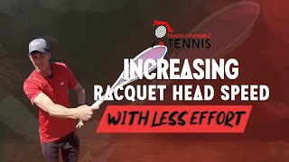 Increasing Racquet Head Speed With Less Effort [upl. by Aznofla]