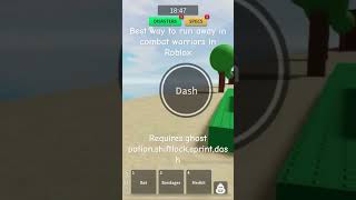 Best way to run away in combat warriors in Roblox [upl. by Adyela609]