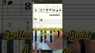 Do You Want To Build A Snowman piano music sheetmusic [upl. by Hiltner]