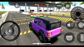 indian car simulator game  modified thar  speed breakers in thar 2  gadi wala game  car games [upl. by Castra]