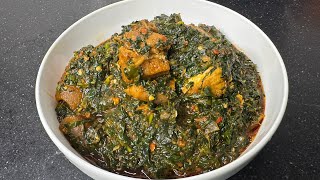 THE BEST VEGETABLE SAUCE FOR WHITE RICE VEGETABLE STEW FOR RICE NIGERIAN FOOD [upl. by Chlores]