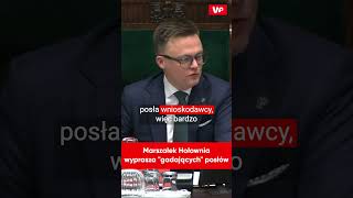 Marszałek Hołownia WYPRASZA quotgadającychquot posłów sejm hołownia marszałek [upl. by Addi]