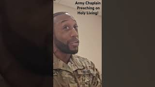 Chaplain preaching on Holy Living gospel veteran veteransday army chaplain jesus jesuschrist [upl. by Naujek]