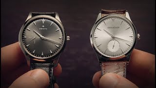 Jaeger LeCoultre vs Zenith  Ultra Thin Watches  Watchfinder amp Co [upl. by Shelly645]