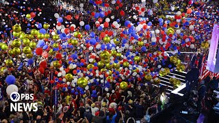 WATCH Balloon drop marks end of the 2024 Republican National Convention  2024 RNC Night 4 [upl. by Tezile]