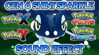 Gen 6 Shiny Sparkle Sound Effect  Pokémon XY and ORAS [upl. by Dalury]