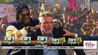 Im ROCKING with the HOME TEAM  Marshawn Lynchs pick for Miami vs Cal 🐻  College GameDay [upl. by Stephani]